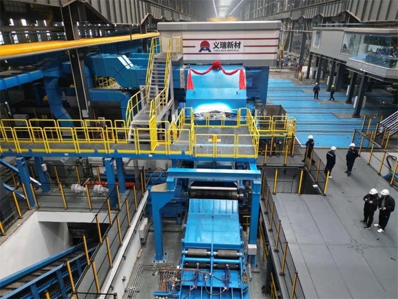 喜訊！義瑞新材熱軋生產線精軋機成功穿帶